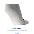 thumbnail image 4 of Brooks Ghost No Show Socks I Performance Running Low Profile Socks with Arch Support for Men & Women - White - X-Large, 4 of 5