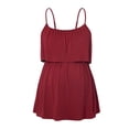 thumbnail image 6 of Women's Maternity Tank Tops Sleeveless Top Crew Neck Casual Pregnancy T-Shirts Summer Basic Red M, 6 of 7