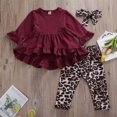 thumbnail image 2 of Bébé bébé Fille Vêtements Tenues Volants Robe + Ensemble Pantalon Léopard, 2 of 3