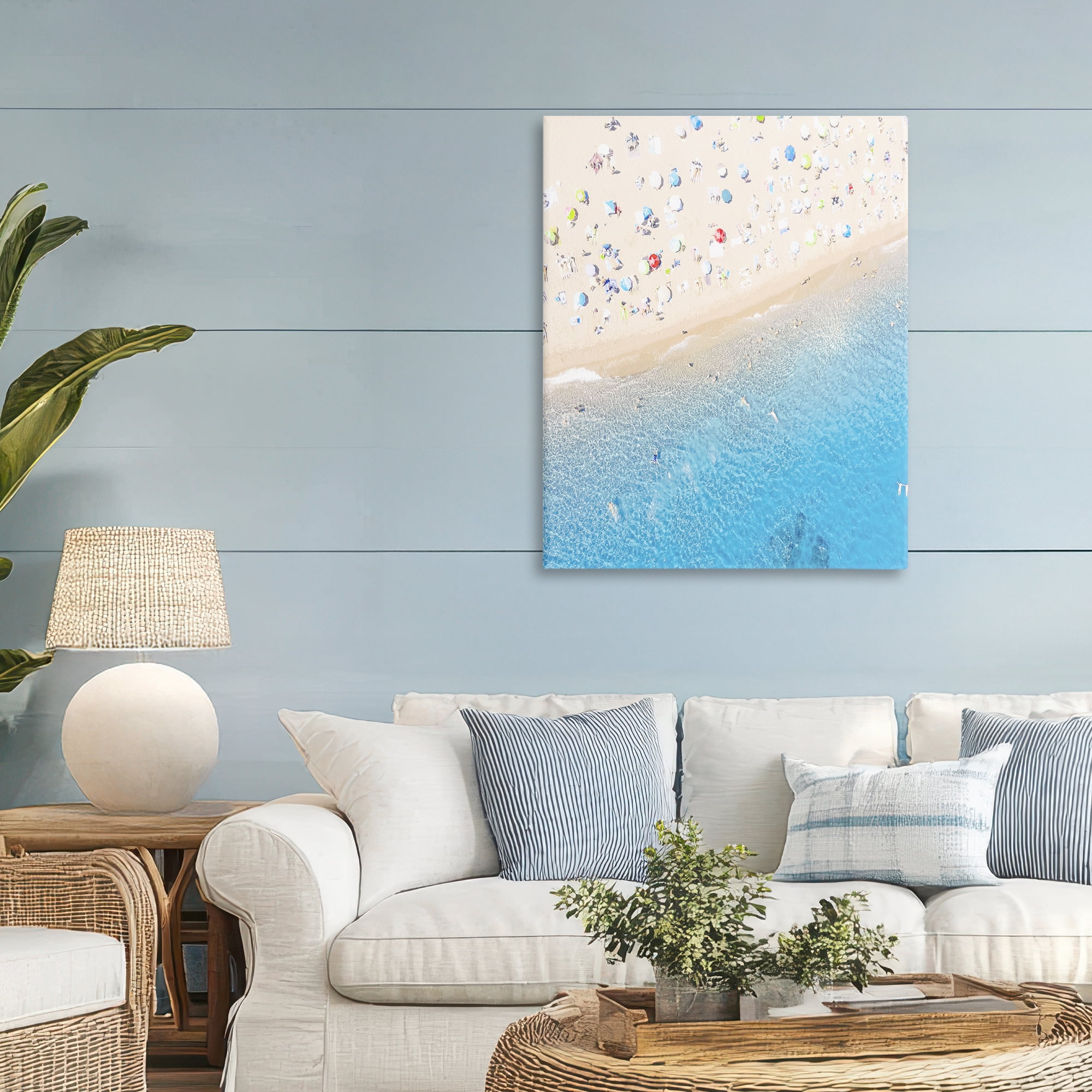 Stupell Industries Happy Beach in Summer Canvas Wall Art, design by Leah Straatsma
