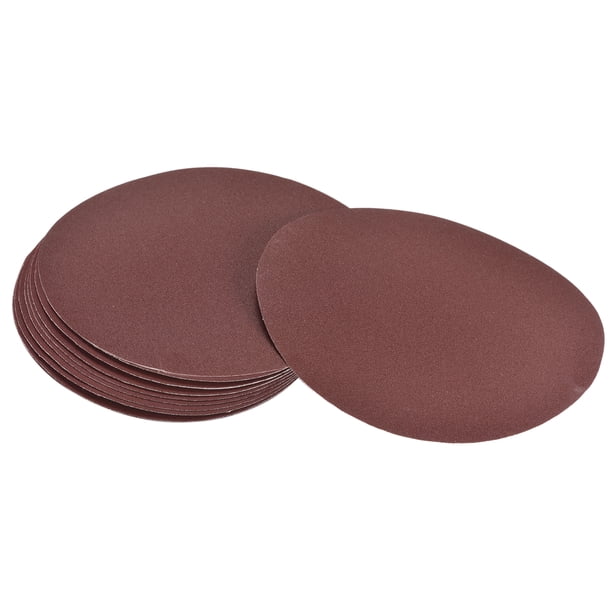 Disco de lijado PSA de 5 pulgadas de Uxcell, papel de lija con adhesivo en la parte posterior, óxido de aluminio, 240 Grit, paquete de 10