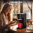 thumbnail image 3 of Moifoi  Mini Single Serve Coffee Maker for K Cup and Ground Coffee, Fast Brew One Cup Coffee Machine with Dual Brew System , 6 to 14 oz. Brew Sizes, Black, 3 of 5