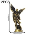 thumbnail image 7 of Yvsxxv 2 Pcs Antique Bronze Christian Saint Michael Figurines & Knick-Knacks Guardian Statue for Home Tabletop, 7 of 7