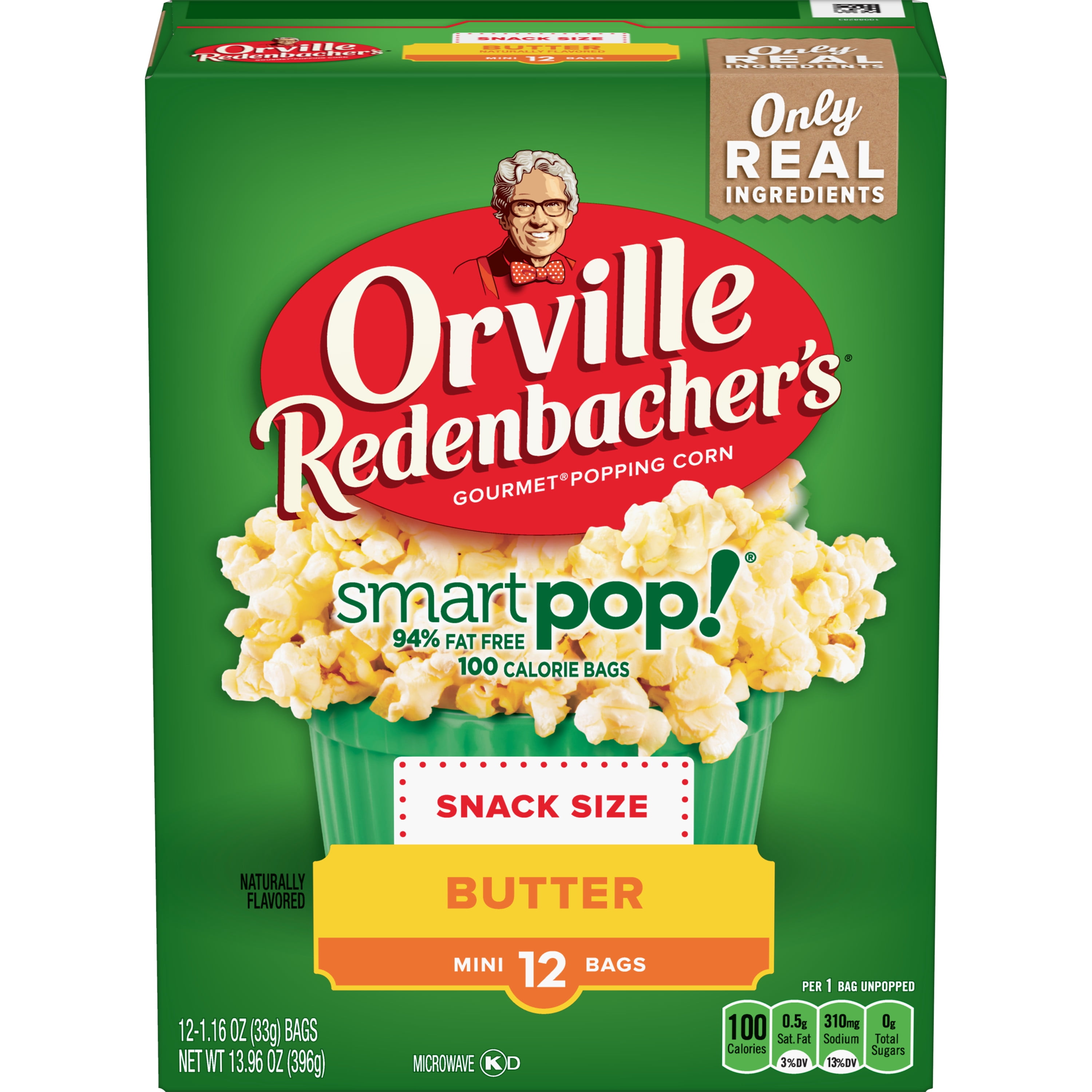 Orville Redenbachers SmartPop! Butter Popcorn 1.16 Oz 12 Ct Walmart