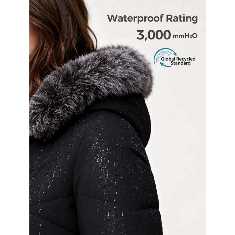 Wantdo Women's Recycled Waterproof Winter Parka with Detachable Hood photo 7