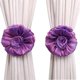 thumbnail image 1 of 1 Pair Lace Flower Curtain Tieback Buckle Christmas Decorations Ribbon Drape Holder, 1 of 4