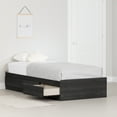 thumbnail image 1 of South Shore Hourra Twin Mates Bed with 3 Drawers, in Gray Oak, 1 of 12