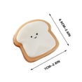 thumbnail image 4 of ICQOVD Learning Bread Toast Squishy Slow Rising Decompression Tool, 4 of 9