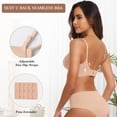 thumbnail image 3 of Sujetador inalámbrico OEAK Cómodo Push Up con soporte total Blush Blush Nude L, 3 of 6