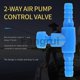 thumbnail image 3 of For 10 Pieces Plastic Aquarium Fish Tank 2 Way Air Pump Control Valves Blue, 3 of 5