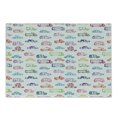 thumbnail image 1 of Cars Cutting Board, Various Types of Vehicles Bus Truck Garbage Truck Sports Car Vibrant Colored Design, Decorative Tempered Glass Cutting and Serving Board, Small Size, Multicolor, by Ambesonne, 1 of 1