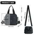 thumbnail image 4 of Gustave Small Tote Crossbody Bags for Women Nylon Multi-Pocket Shoulder Handbag Top Handle Satchels Purse Lightweight Messenger Bags with Zipper for Travel Work, Black, 4 of 9