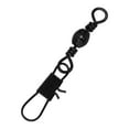 thumbnail image 2 of Lazer Sharp Barrel Swivel with Interlock Snap, Black, Size 14, 35 Pack, 2 of 4