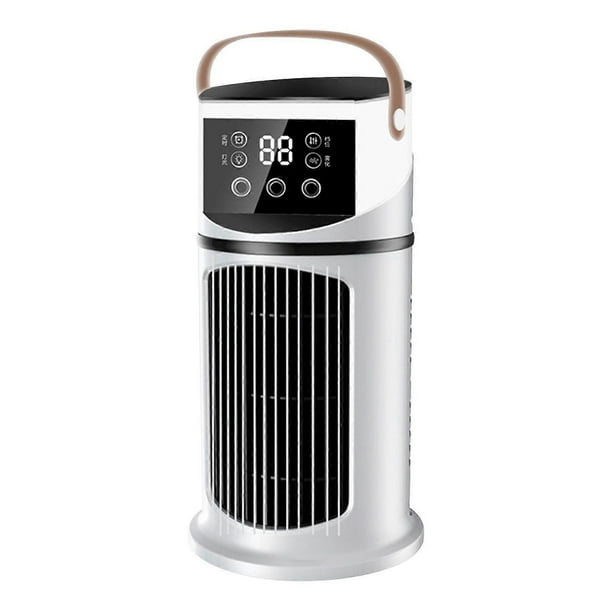 7-Color LED USB Mist Fan, Portable Air Cooler Fan, 9-Speed Cooling & Humidifying Desk Fan for Home Office