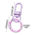thumbnail image 2 of Birdeem Candy-Colored Donut Keychains Spring Hook and Door Knob Combo with Colorful Enamel Coating, 2 of 5