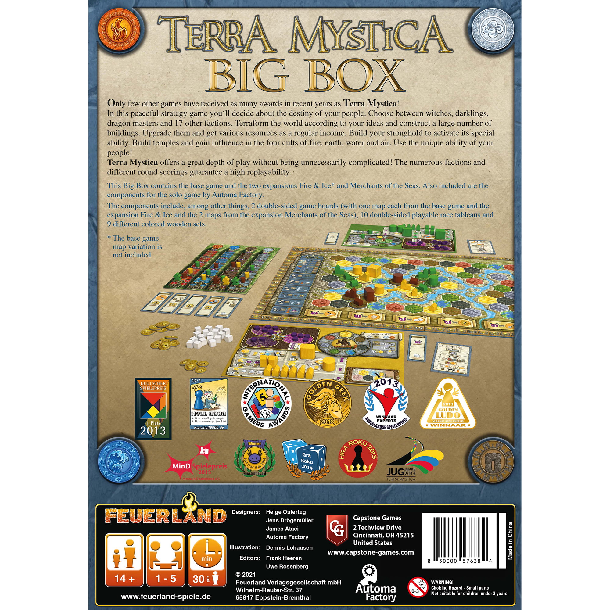 Unboxing 26: Terra Mystica: Gelo e Fogo - Tábula Quadrada - Board Games