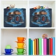 thumbnail image 6 of Cool Monster Truck Storage Bins with Handle Fabric Organizer Basket Foldable Box 1 Pack 14.2x10.2x8.3, 6 of 8