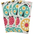 thumbnail image 6 of Colorful Cute Ladybird Kitchen Dish Towels Set of 1 Absorbent Hand Towels, Lint-Free 18"x28" Spring Fast Drying Hanging Dishcloths for Cooking Baking Home Clean, 6 of 7