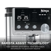 Ninja Luxe Café Pro Espresso Machine & Drip Coffee Maker, Cold Brew, Hot Water, Integrated Tamper, Built-in Grinder, Hands-Free Frother for Cappuccinos, Lattes, Americanos, Dairy or Non-Dairy, ES701
