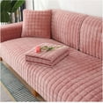 thumbnail image 1 of Machine Washable Couch Cover, Soft & Thick Sectional Couch Covers, Non-Slip Sofa Cover, Couch Cushion Covers for 3 Cushion Couch, Plush Sofa Slipcover Furniture Protector for Dogs(Pink,43.3 * 82.6in), 1 of 1