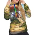 thumbnail image 4 of KLL Cute Mushroom Town for Womens Pullover Hoodie with Pocket Hooded Long Sleeve Shirts Sweatshirt for Women-XX-Large, 4 of 7