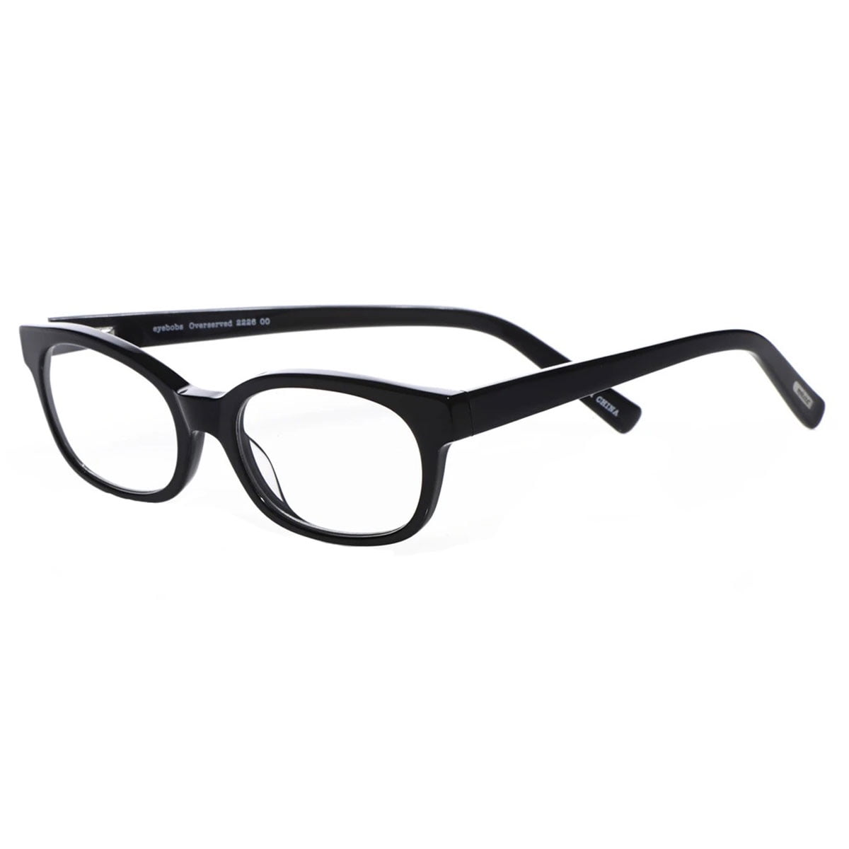Eyebobs 222600 Unisex Over Served Black Reading Glasses, +2.25