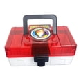 thumbnail image 3 of Caja organizadora de tarjetas Baoblaze contenedor de tarjetas coleccionable Rojo claro, 3 of 8