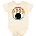 thumbnail image 3 of Inktastic Bowling Pins Ball Bowler Retro Sunset Boys or Girls Baby Bodysuit, 3 of 5