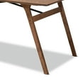 thumbnail image 6 of Baxton Studio Saxton Mid-Century 35.4 in x 59.1 in x 29.3 in MDF Dining Table, Walnut Brown/Black, 6 of 8
