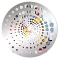 thumbnail image 2 of Designart "Charmed by Abstract Pop Art Liquor II" Liquor Spiral Dot Round Wall Mirror - Food & Beverage Oval Printed Decorative Mirror - Multiple Color Options, 2 of 5