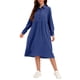 thumbnail image 1 of Vestido suelto de mujer con bolsillos Manga larga Vestido vintage de talla grande CACAGOO Vestido, 1 of 7