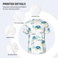 thumbnail image 3 of Uemuo Sea Turtle Print Mens Polo Shirts Baseball T-shirt Performance Short Sleeve Golf Shirt Moisture Wicking Athletic Casual Collared T-Shirt-X-Large, 3 of 7