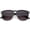 Black-Silver / Lavender, variant on sunglassLA Unisex Modern Casual Teardrop Shaped Lens Keyhole Horn Rimmed Sunglasses (Creme-Gold / Lavender) - 53mm