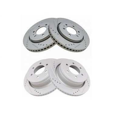 Front and Rear Brake Rotor Set 4 Piece - Compatible with 2012 - 2020 Ford F-150 2013 2014 2015 2016 2017 2018 2019