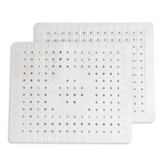 2-Pack Sink Protector Mats, 12.2 x 10.2 inch, Light Gray