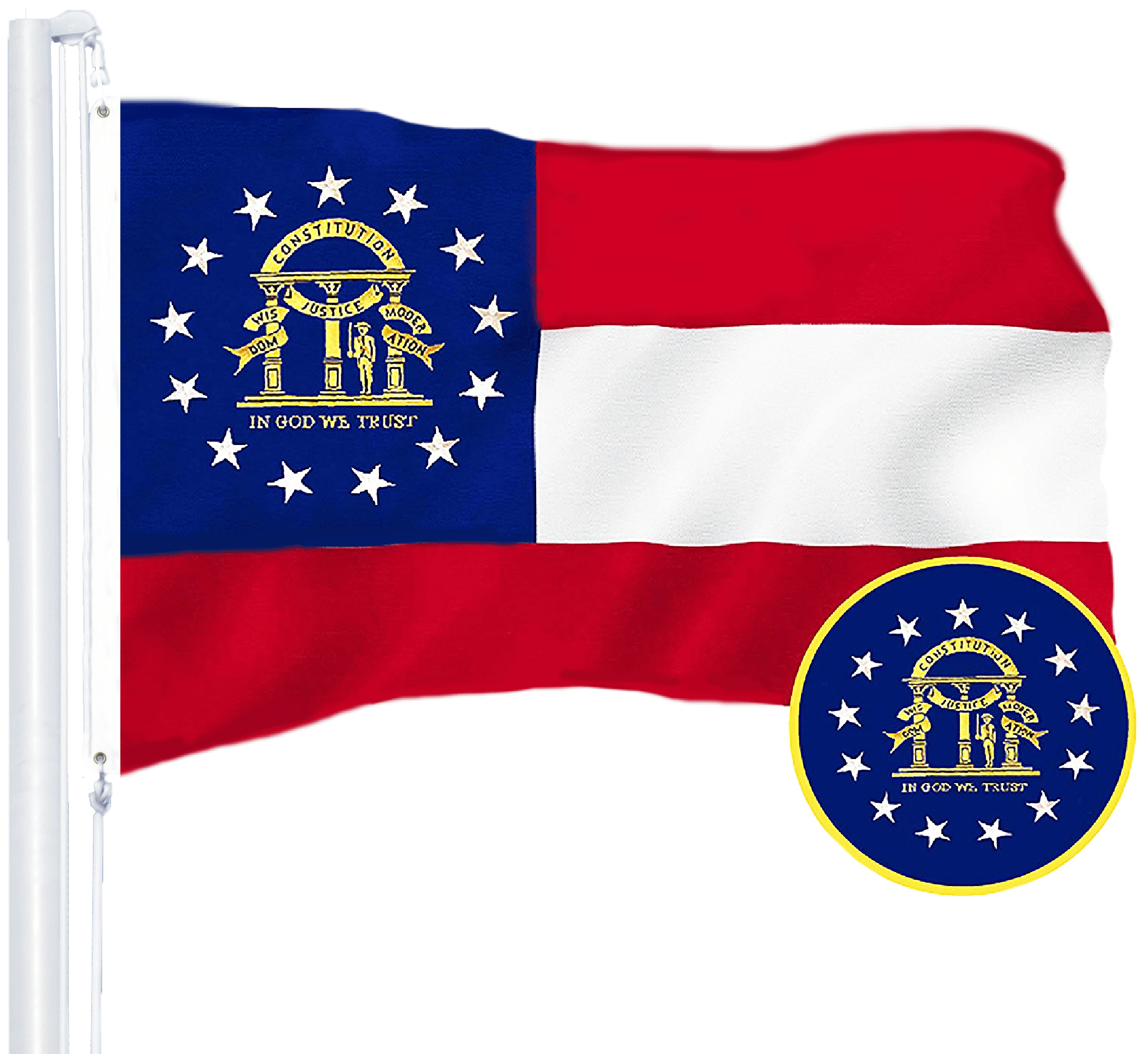 Georgia International  3x5 Polyester Flag