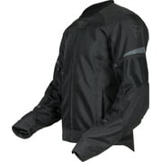 SLATE AIR JACKET V2 MESH MOTORCYCLE JACKET - BLACK, XL