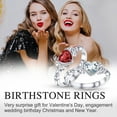 thumbnail image 4 of Bestyle Infinity Love Celtic Knot Rings for Women Pure 925 Sterling Silver Heart Rings August Yellow Peridot Rings for Mom Daughter Wife Girlfriend, 4 of 9