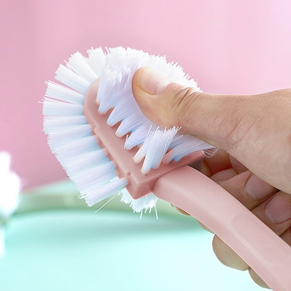 Inerposs Long Handled Shoe Brush, Soft Bristled Cleaning Tool, Multifunctional Household Brush for Delicate Surfaces, Ideal for Shoe Washing and General Cleaning