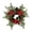 1-Multicolor-Pines Branches Red Berries, variant on Aurorax Christmas Candle Ring Wreath,Christmas Candle Holders with Pines Branches Red Berries Rustic 14" Christmas Decorations Indoor for Table Centerpiece