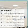 thumbnail image 5 of Luxrite 2x2 FT Surface Mount LED Flat Panel Light, 3 Color Selectable, 4000 Lumens, Dimmable, Damp Rated, UL Certified, 5 of 7