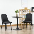 thumbnail image 4 of HOMCOM Dining Chair Set of 2, Fabric Upholstered Side Chairs for Kitchen, 4 of 9