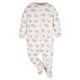 thumbnail image 6 of Gerber Baby Girl Sleep 'n Play Footed Pajamas, 4-Pack, 6 of 11
