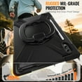 thumbnail image 4 of For Samsung Galaxy Tab S11 Ultra 14.6 inch Case, 360 Rotatable Handle Stand, Shoulder Strap, Drop-Proof Design, Black, 4 of 7