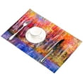 thumbnail image 3 of EREHome Ensemble de 4 Sets de Table Colorés Arbres d'Automne Porte-Assiettes Protecteur 12x18 Pouces, 3 of 5
