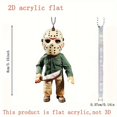 thumbnail image 3 of QJUHUNG 5 Pack Halloween Horror Acrylic Car Charms - Multi-Function 2D Pendants For Backpacks  Keychains And Phone Accessories, 3 of 5
