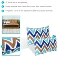 thumbnail image 5 of Sunnydaze Outdoor Lumbar Throw Pillow - Chevron Bliss - Set of 2, 5 of 8