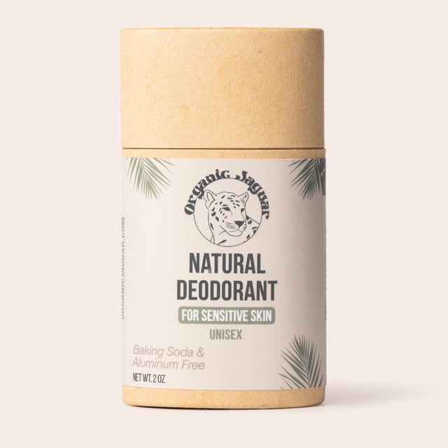 Desodorante orgánico Jaguar sin aluminio, 60 ml, unisex, sin perfume