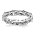 thumbnail image 4 of Auriga Fine Jewelry 925 Sterling Silver Polished Fleur De Lis Ring for Women Size 6, 4 of 6