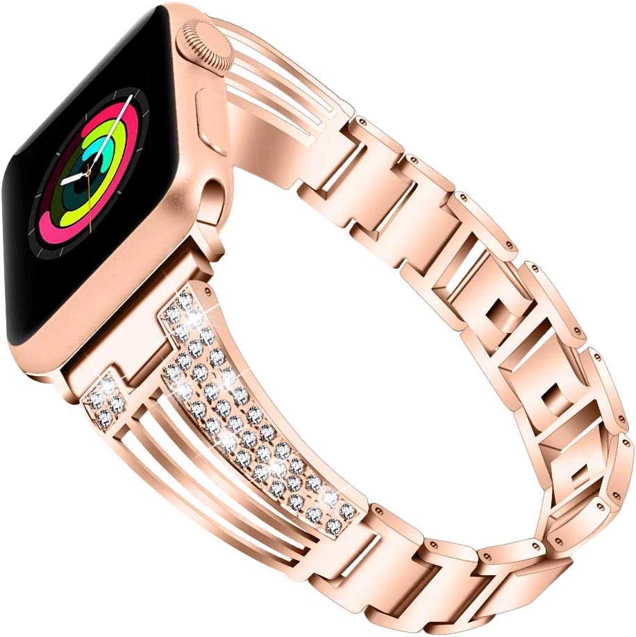 For Apple Watch Band Bling Diamond Women Wristband Strap Watch Band